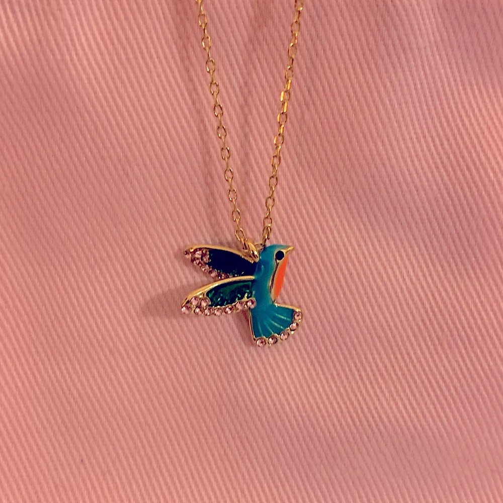 Kate Spade Scenic Route Hummingbird necklace